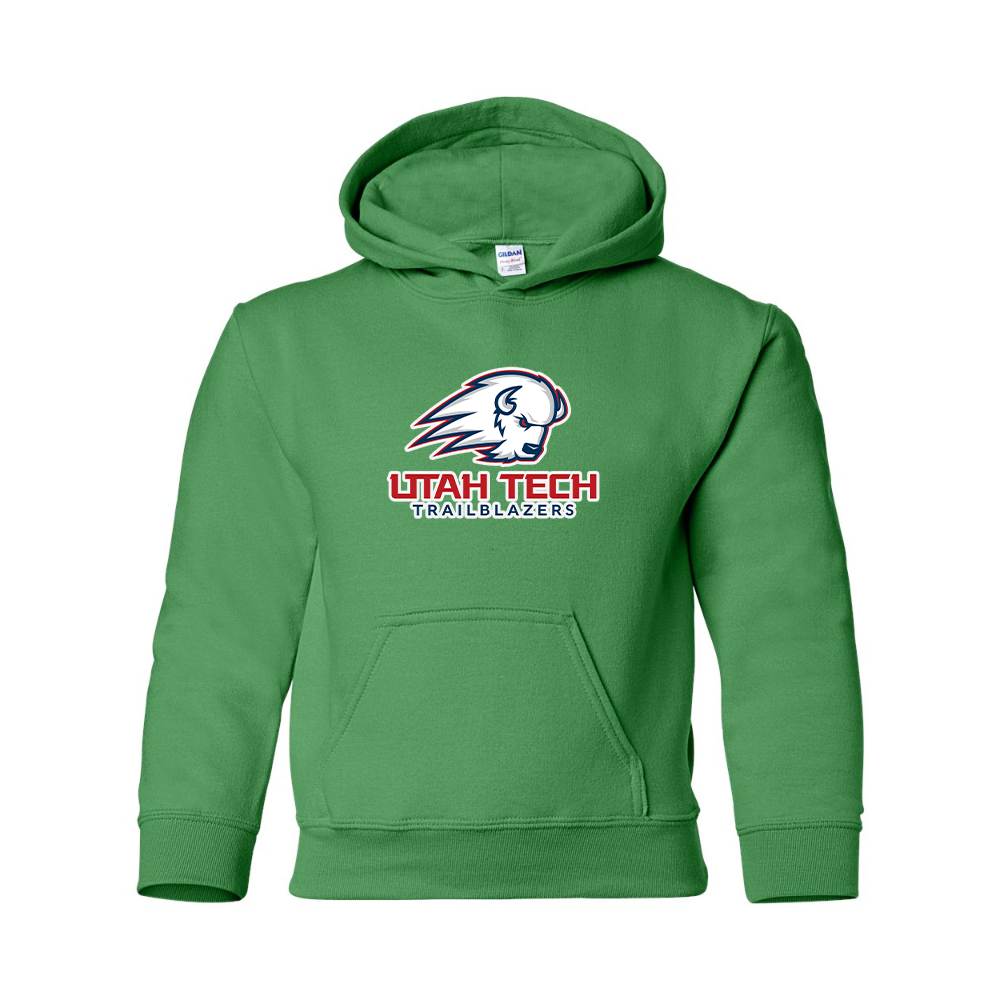 Youth Utah Tech Trailblazers  Gildan Heavy Blend  Hooded Sweatshirt